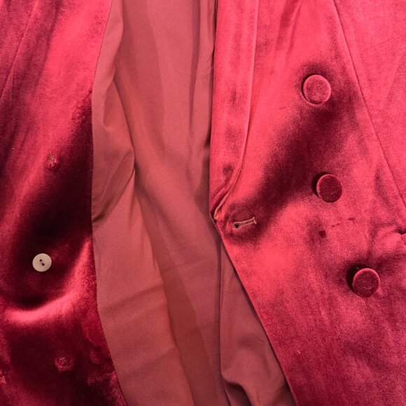 Express Velvet Double Breasted Shawl Collar Blazer M - Picture 3 of 4